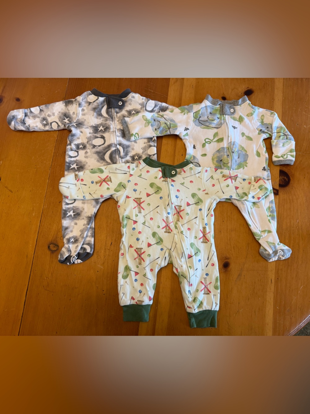 Burt's Bees Baby Newborn onesies bundle of 3